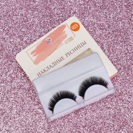 Falled eyelashes "Magic look", without glue, black color-3