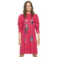 Dress for girls, height 116 cm, cherry color