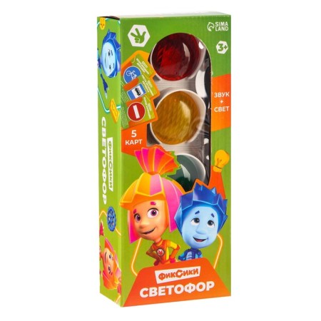 Traffic light with teaching cards fixiki, light and sound effects-6