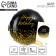 Foil ball 18 "Happy Birthday" gold, circle, with a substrate