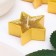 Candle in the sleeve "Star", set of 12 pcs, golden spit
