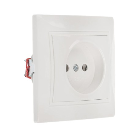 Smartbuy Rosette Venus, 10 a, single, hidden, without salary, ceramics, white