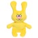 Soft toy "Rabbit Lucky", yellow color, 20 cm