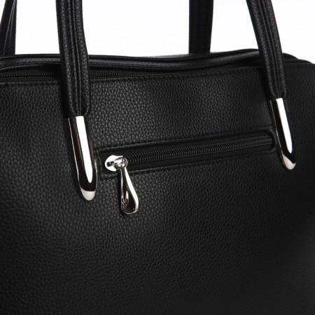 Female bag Textura, tout, average size, black color-3