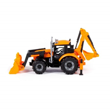 Excavator-loader "Progress" inertial, color orange-2
