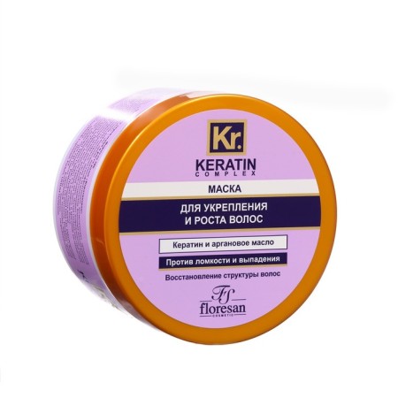 Mask for strengthening and hair growth Floresan "Keratin", 450 ml