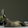 The figure "Eared hare lies" 45x28x18cm, gold