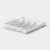 Griten cutlery tray, with silicone insert, 5 departments, 33.5 × 29.3 × 4.5 cm, white color