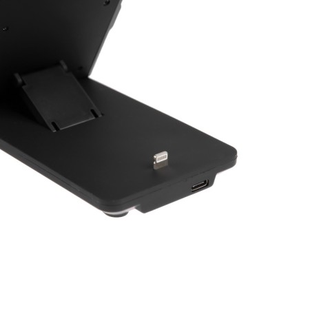 Wireless charger H16, 15 W, folding, black-5