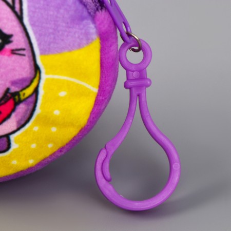 Kid wallet for a girl in the showbox "Beasts", plush, color mix-5