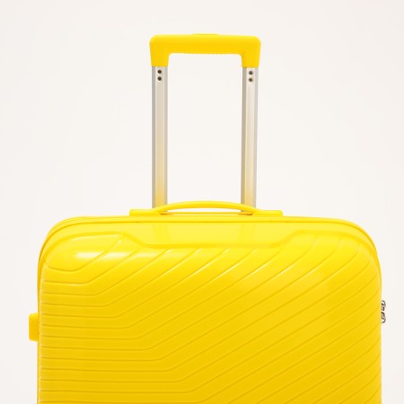Big suitcase 28 ", lightning department, code castle, 4 wheels, yellow color-4