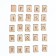 Runes for fortune telling "Scandinavian", 25 pcs, natural oak, bag