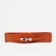 Women's belt, width 6 cm, elastic band, metal buckle, redhead red