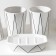 Loko bathroom set, 4 items (a 280 ml soap dispenser, soap dish, 2 cups 250 ml), white color