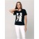 Female T -shirt, size XS, black color