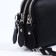 Richet Cross-Boda Bag on a zipper, black color