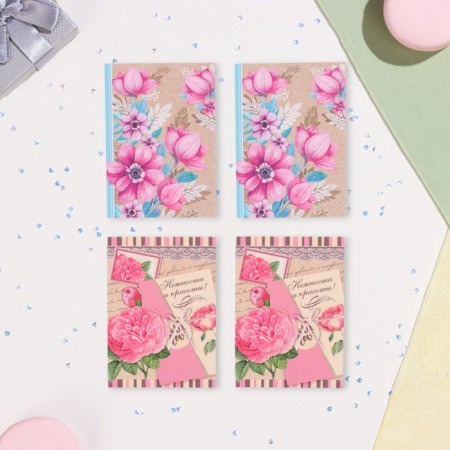 Set of mini -postcard "Wishes - 4" poppy, 40 pieces, 5 x 7 cm-9