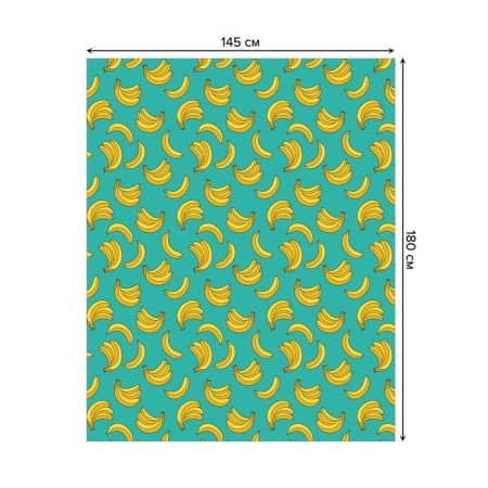 The tablecloth "Fashion Bananas", rectangular, oxford, size 145x180 cm-1