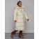 Coat insulated winter female, size 42, light-beige color