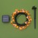 Garland “thread” 4.5 m with nozzles “bees”, IP44, dark thread, 30 LED, glow warm white, 2 modes, solar battery
