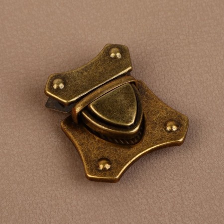 Bag -4.2 cm fastener, bronze color-1