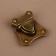 Bag -4.2 cm fastener, bronze color