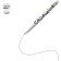 Ballic handle Schneider Tops 505 F, node 0.8 mm, light -resistant ink, with princes mix, blue