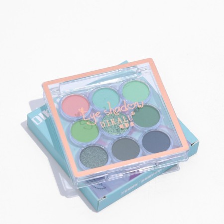 Professional palette of eyelids Pepperint Twist, 9 colors