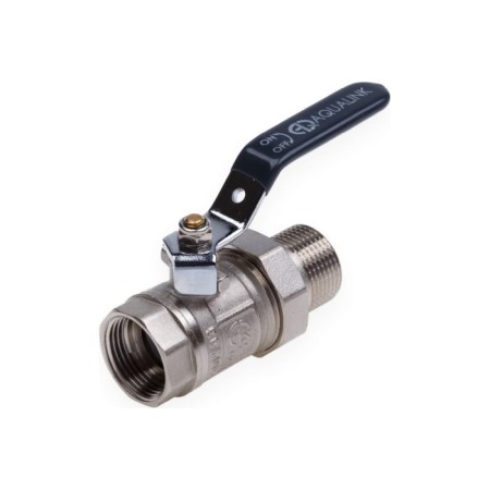 Ballic Aqualink, PN 50 tap, internal/outer thread 1/2, ", Direct, straight, handle, nickel.-2