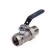 Ballic Aqualink, PN 50 tap, internal/outer thread 1/2, ", Direct, straight, handle, nickel.