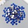 Decor for creativity plastic "Rhinestones. Bright blue" set 300 pcs d = 0.8 cm
