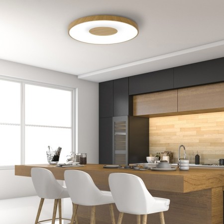 Ceiling light Mantra Coin, Led, 6000lm, 2700-5000k, 70 mm, color wood-2