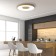 Ceiling light Mantra Coin, Led, 6000lm, 2700-5000k, 70 mm, color wood