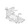 Sibrtekhi fastening corner equilateral, KUR 100 x 100 x 100 mm.