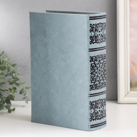 Safe-book wood to the leatherette "Plant pattern" 27x18x7 cm-5