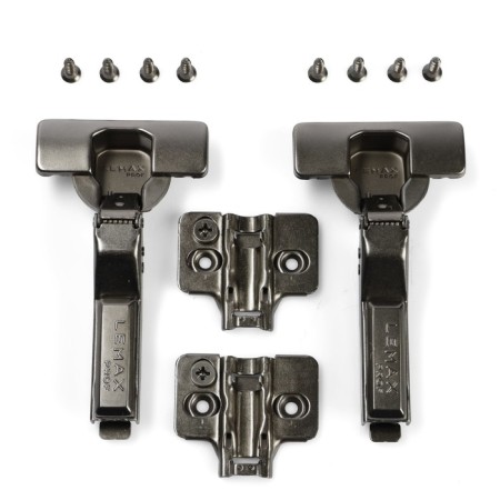 The loop is half -laying with an eccentric Softly CLAP, the color is black nickel, 2 pcs.-5