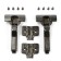 The loop is half -laying with an eccentric Softly CLAP, the color is black nickel, 2 pcs.