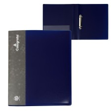 Folder on 2 rings A4, Calligrata, 40 mm, 700 μm, pocket at the end, blueberry
