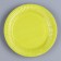 Disposable paper plate "yellow-green", plain, 18 cm