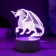 Speaker Lamp "Dragon" LED 7 USB/from white batteries 13x9.5x15.5cm Risalux