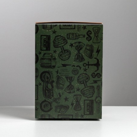 Gift folding box, packaging, “brutality”, 21 x 15 x 7 cm-2