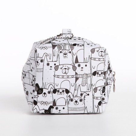 Monetnik cosmetic bag, white/black color-1