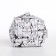 Monetnik cosmetic bag, white/black color