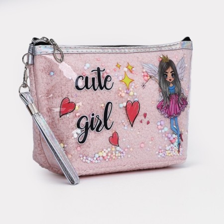 Lightning cosmetic bag, pink color