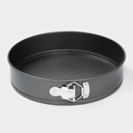 A set of baking forms “Elin. Circle ”, 3 subjects: D = 24/26/28 cm, removable bottom, anti -stick coating, black color-2