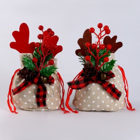 Gift bag with horns, 22 × 12 cm, species mix-3
