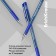 Ballic handle Erichkrause Ultra-30, node-bela 0.7 mm, blue, rubber emphasis, letter line 2000 meters