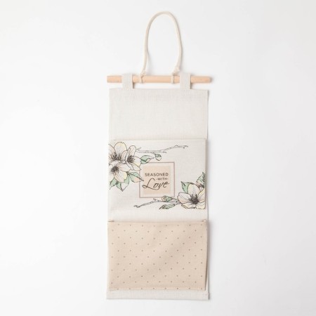 Textile "flowers" 2 compartments, 41x20 cm-1