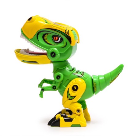 Dinosaurus “Dinobot” IQ Bot, interactive: reacts to touch, sound, light, metal, batteries, green-1