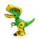 Dinosaurus “Dinobot” IQ Bot, interactive: reacts to touch, sound, light, metal, batteries, green